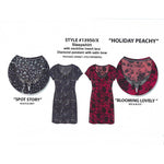 Load image into Gallery viewer, Women's Peached Knit Sleep Shirts with Lace Insert, Satin Bow & Pendant