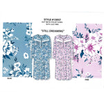 Load image into Gallery viewer, Women's Micropolar Printed Long Sleeve Gown with Lace Trim