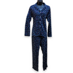 Load image into Gallery viewer, Women's Two Piece Peached Jersey Pajama Set with Notched Collar (Gift Packaged)