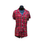 Load image into Gallery viewer, Women's Two Piece Peached Jersey Boxer Set with Notched Collar