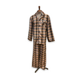 Load image into Gallery viewer, Men's Two Piece Poly Cotton Pajama Set with Matching Pants