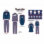 Load image into Gallery viewer, Men's Micropolar Pajama Set with Fairisle Pattern and Screen Printed Top