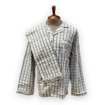 Load image into Gallery viewer, Men's Two Piece Flannel Pajama Set with Matching Bottoms