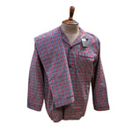 Load image into Gallery viewer, Men's Two Piece Poly Cotton Pajama Set with Matching Pants