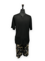 Load image into Gallery viewer, Men's Two Piece Peached Knit Boxer Set with Solid T-Shirt