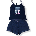 Load image into Gallery viewer, Women's Knit Cotton Cami Boxer Set with Screen Print