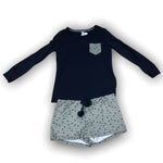 Load image into Gallery viewer, Women's Two Piece Pajama Set with Long Sleeve Top & Shorts