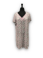 Load image into Gallery viewer, BULK BUY - Women's Peached Jersey V-Neck Sleep Shirt with Lace Trim (3-Pack)