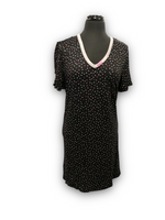 Load image into Gallery viewer, Women's Peached Jersey Shirttail Sleep Shirt with Heart Buttons