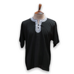 Load image into Gallery viewer, Men's Budget Friendly Short Sleeved Cotton Caftan T-Shirt with Embroidery