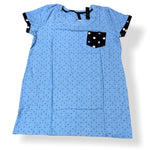 Load image into Gallery viewer, Women's Poly Spandex Peached Jersey Sleepshirt with Cuffs, Chest Pocket & Slits