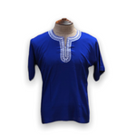 Load image into Gallery viewer, Men's Budget Friendly Short Sleeved Cotton Caftan T-Shirt with Embroidery