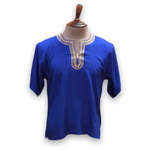 Load image into Gallery viewer, Men's Budget Friendly Short Sleeved Cotton Caftan T-Shirt with Embroidery