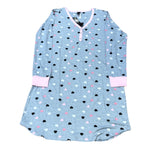 Load image into Gallery viewer, Women's Peachy Knit 35'' Nightshirt with Buttoned Placket