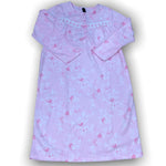 Load image into Gallery viewer, Women's Long Sleeve Micropolar Gown with Ribbon-Run & Lace Trim