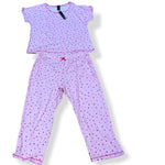 Load image into Gallery viewer, Women's Two Piece Poly Spandex Crew Neck Capri PJ Set