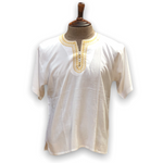 Load image into Gallery viewer, Men's Budget Friendly Short Sleeved Cotton Caftan T-Shirt with Embroidery