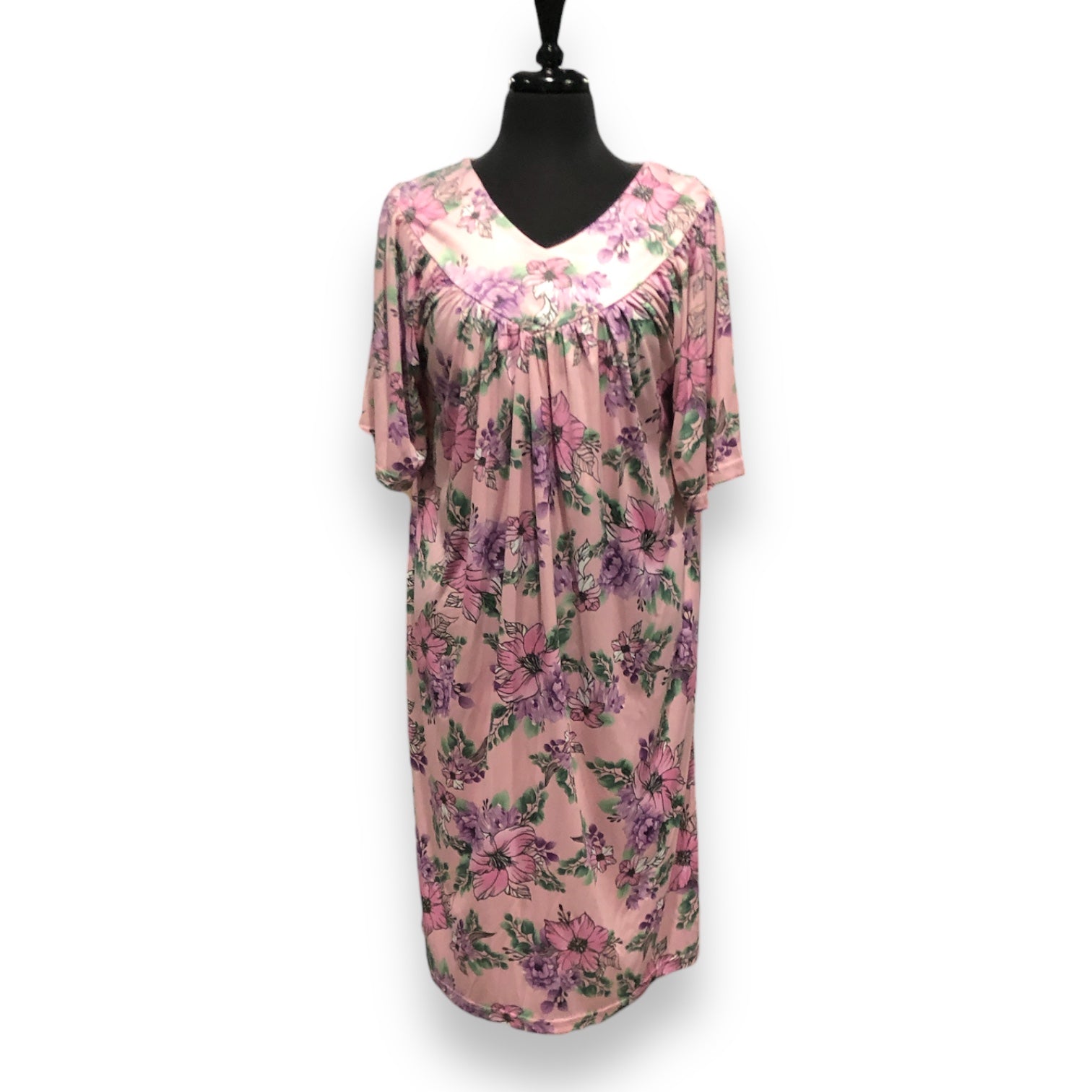 Women's Polyester Printed Short Caftans with V-Yoke