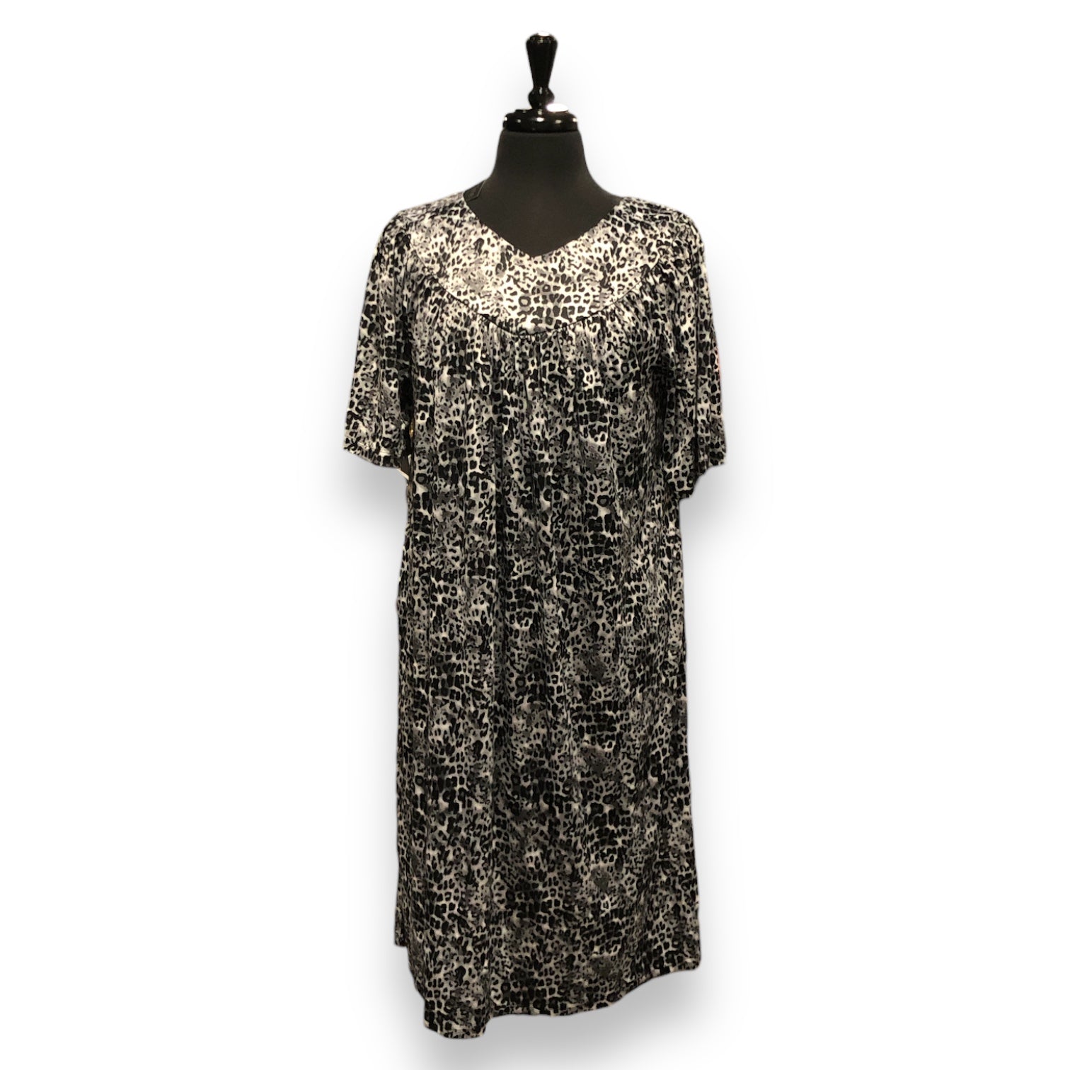 Women's Polyester Printed Short Caftans with V-Yoke