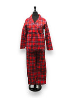Load image into Gallery viewer, Women&#39;s Two Piece Micropolar Flannel Pajama Set with Satin Trim

