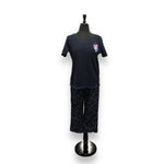 Load image into Gallery viewer, Women&#39;s Two Piece Cotton Jersey Knit Capri Pajama Set
