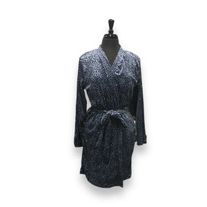 Women's Velour Leopard Printed Robes with Belt