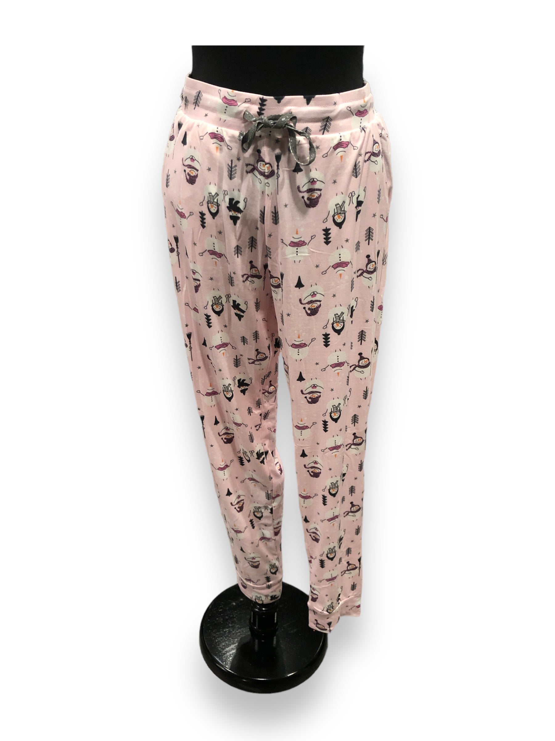 Women's Peached Jersey Jogger Pants with Pockets & Drawstring