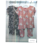 Load image into Gallery viewer, Women&#39;s Peached Jersey Knit Pajama Set with Lace Trim &amp; Satin Bow
