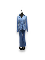 Load image into Gallery viewer, Women's Peached Jersey Knit Notched Collar PJ Set
