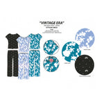 Load image into Gallery viewer, Women's Two Piece Poly Spandex Ribbed Capri Set with Picot Neck, Merrow Edging &amp; Rosette
