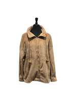 Load image into Gallery viewer, BULK BUY - Women's Plush Flannel Textured Hoodie Bed Jacket with Zip Front &amp; Pockets (6-Pack)
