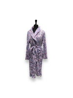 Load image into Gallery viewer, Women's Velour Long Sleeved Shawl Robe with Collar
