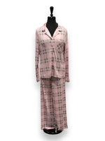 Load image into Gallery viewer, Women's Peached Jersey Knit Tailored Notched Collar PJ Set with Chest Pocket
