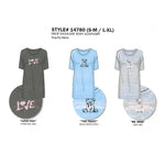 Load image into Gallery viewer, Women's Peached Jersey Knit Short Sleeved Sleepshirt with Drop Shoulder
