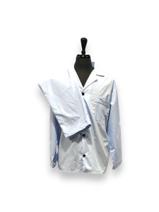 Men's Two Piece Poly Cotton Pajama Set with Matching Pants