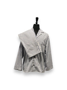 Men's Two Piece Poly Cotton Pajama Set with Matching Pants