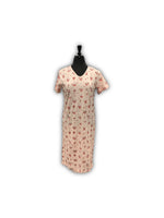 Load image into Gallery viewer, Women's 100% Cotton Mid-Length Nightgown with Pattern
