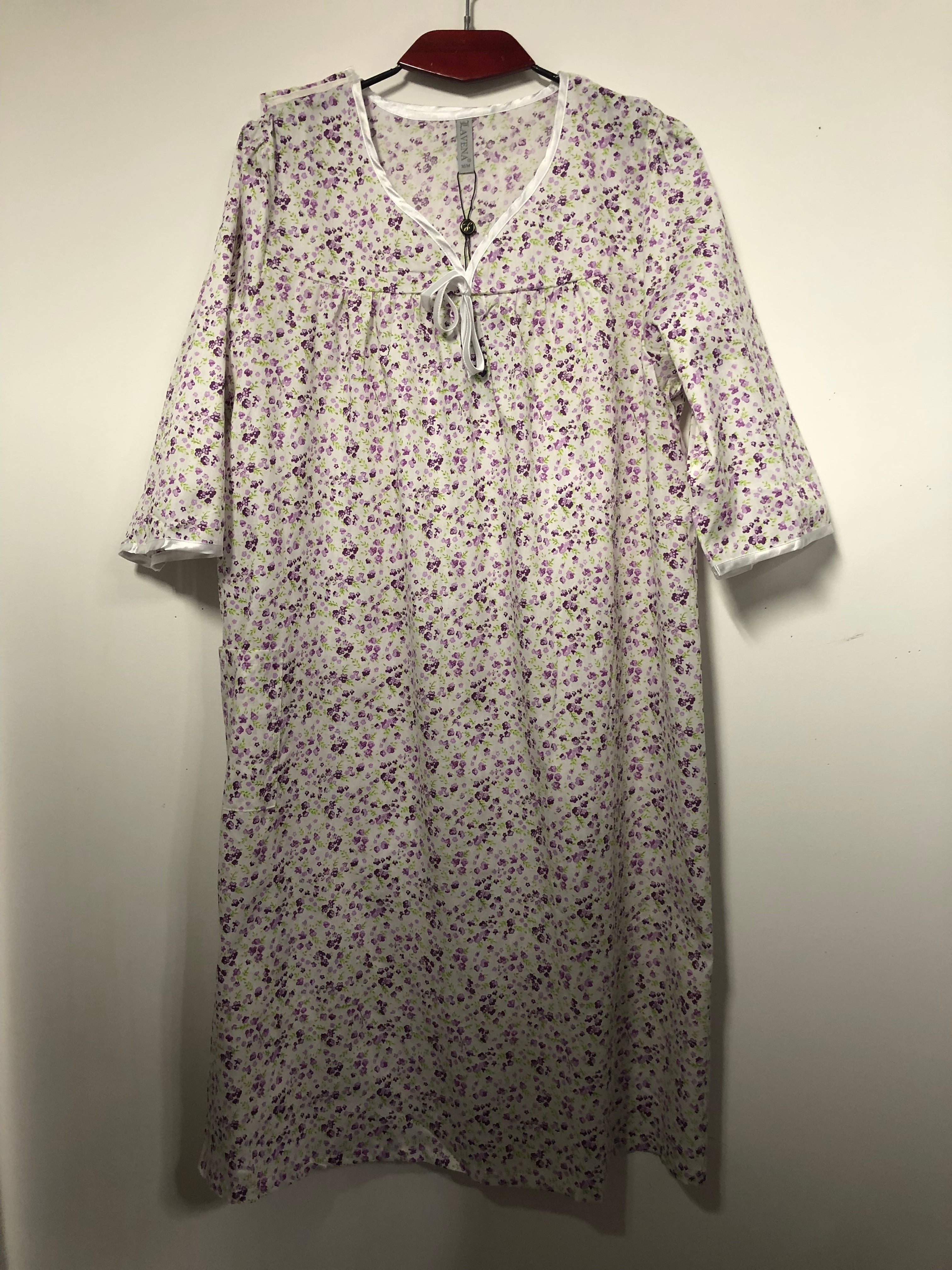 HSP 398 Purple Flowers Hosptial Gown Cantafio Sales