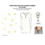 Load image into Gallery viewer, Women's Peached Jersey Knit Sleepshirt with Cuffs &amp; Button Placket
