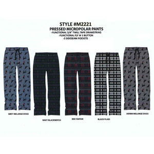 BULK BUY - Men's Pressed Micropolar Sleep Pants (6-Pack)