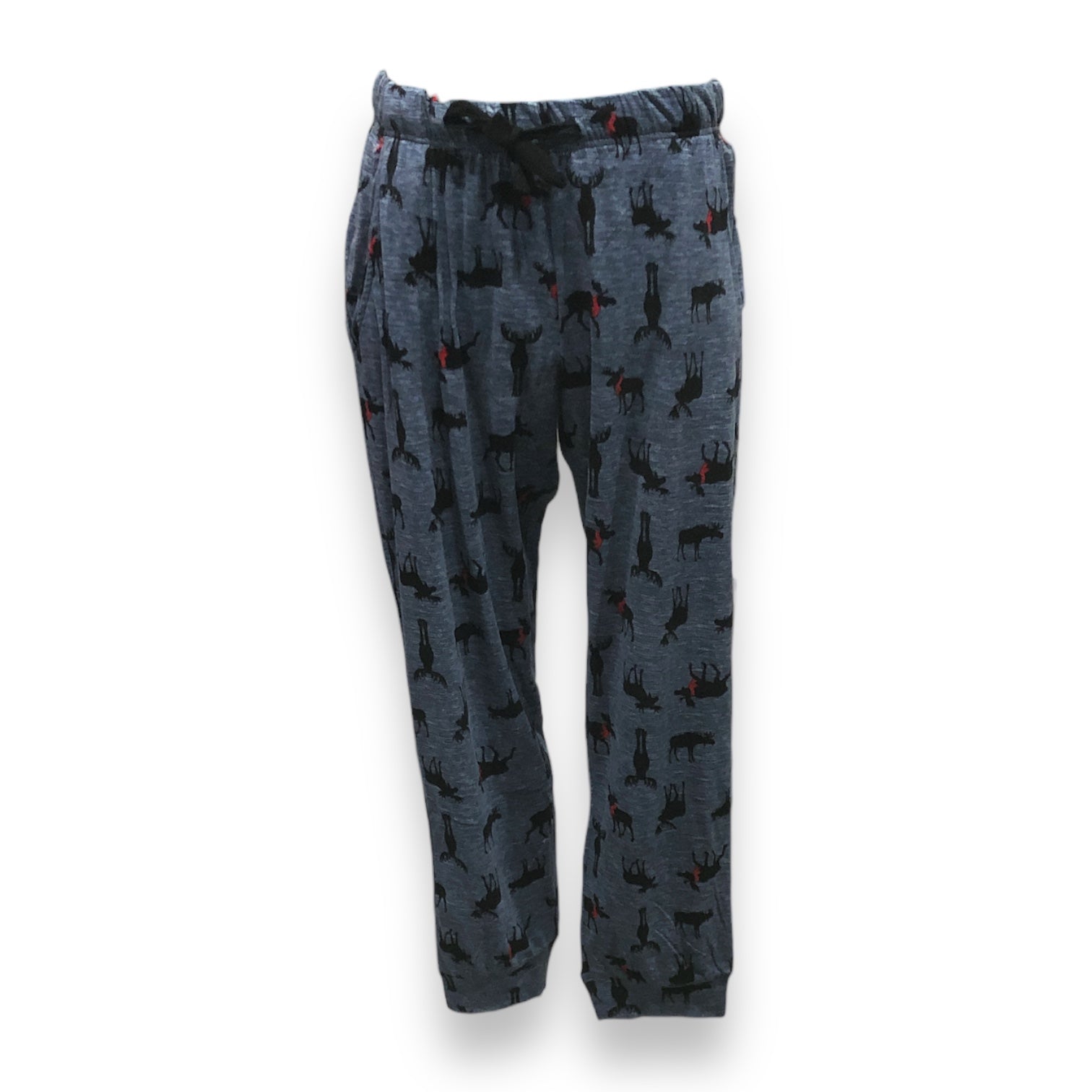 BULK BUY - Men's Peached Jersey Knit Sleep Pants with Drawstring & Slash Pockets (6-Pack)