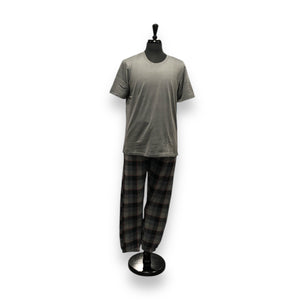 Men's Two Piece Peached Jersey Knit Set with Solid T-Shirt & Jogger Pants - GIFT PACKAGED )