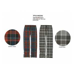 BULK BUY - Men's Plush Sleep Pant's with Drawstring (6-Pack)