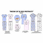 Load image into Gallery viewer, Women's Two Piece Peached Jersey Knit Notched Collar PJ Set with Chest Pocket &amp; Satin Bow
