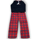 Load image into Gallery viewer, BULK BUY - Women&#39;s Two Piece Pajama Set with Jersey Knit Top and Flannel Pants (GIFT PACKAGED)(6-Pack)
