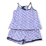 Load image into Gallery viewer, Women&#39;s Two Piece Cotton Jersey Knit Boxer Set with Short Cami
