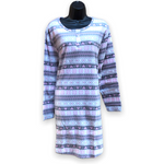 Load image into Gallery viewer, Women&#39;s Micropolar Printed Sleep Shirt with 1/2 Placket
