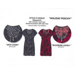 Load image into Gallery viewer, Women&#39;s Peached Knit Sleep Shirts with Lace Insert, Satin Bow &amp; Pendant
