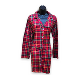 Load image into Gallery viewer, Women&#39;s Peached Jersey Sleepshirts with Notched Collar
