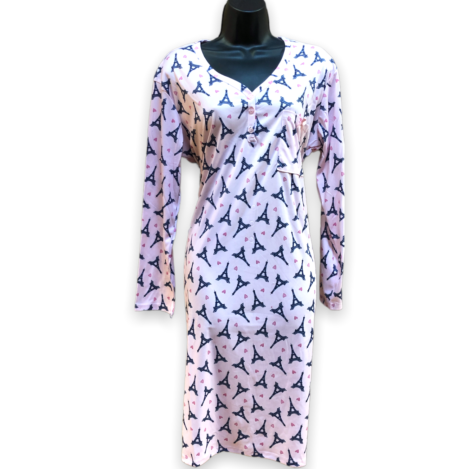 BULK BUY- Women's Polyester Long Sleeved Nightgowns